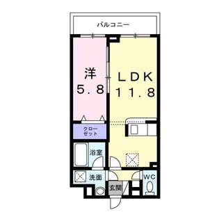 エフ・アクアレル【2階】の間取り