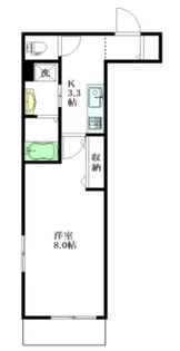 グランディール千鳥【2階】の間取り