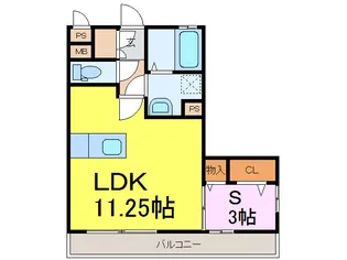 アブソルートB【2階】の間取り
