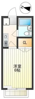 ルエ・シャンブル【1階】の間取り