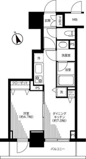 銀座レジデンス伍番館【7階】の間取り