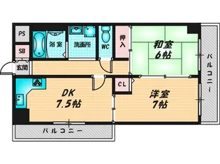 シティガーデン鶴見【2階】の間取り