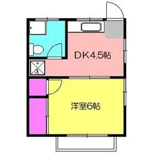 マンション富士【2階】の間取り