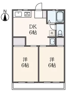 シティハイム アバンテ【2階】の間取り