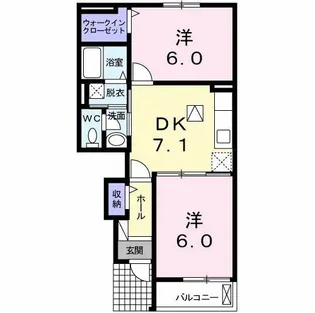パルティーレ【1階】の間取り