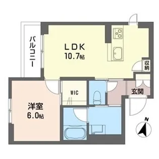 アルプ・フーベル【3階】の間取り