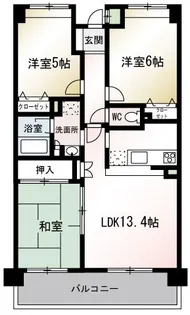 アンジェリーク【4階】の間取り