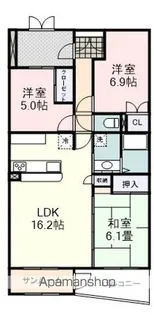 ヴェル・エコール大浜【2階】の間取り
