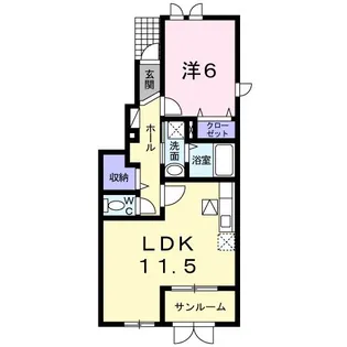 フォー シーズン【1階】の間取り