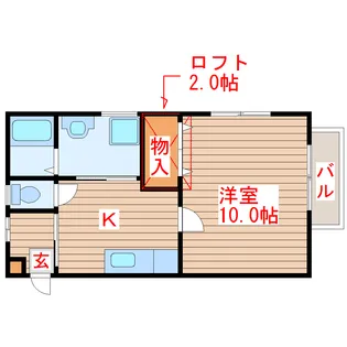 ルストハウス【2階】の間取り