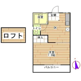 コーポ舟山II【2階】の間取り