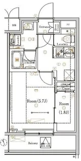 RELUXIA TOKYO NORTH【5階】の間取り