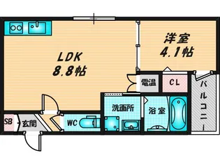 F asecia mira【2階】の間取り