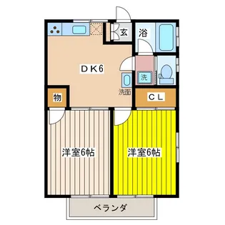 コーポ滝川【2階】の間取り