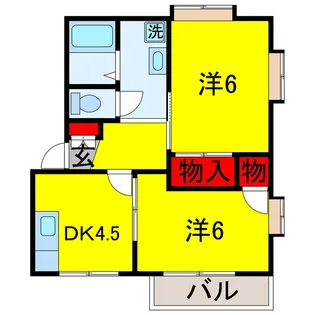 フローラパレス5番館【2階】の間取り