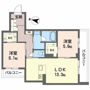 竹仲屋【2階】の間取り