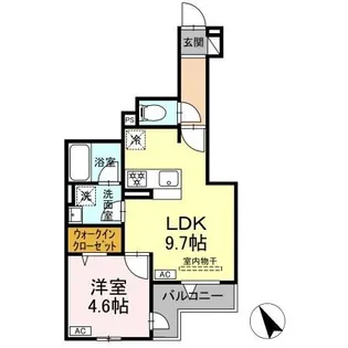 セレスティア関原II【2階】の間取り