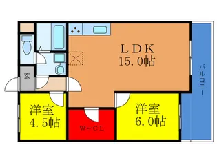 クリアコ-トU【3階】の間取り