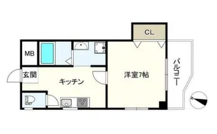 セイシェル神戸【6階】の間取り