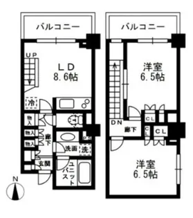レジディア中落合の間取り