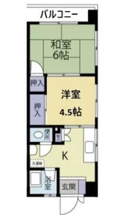 クロノス弘明寺西【3階】の間取り