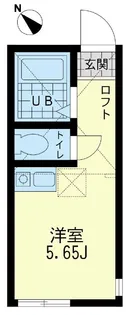 ユナイト花月園エスメラルダの瞳【2階】の間取り
