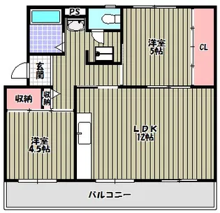 ヴィラナリー狭山 2号棟【2階】の間取り