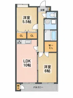 ヴィラ府中【1階】の間取り
