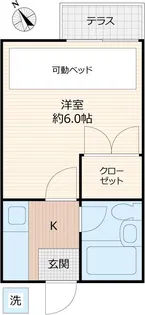 ハウスピアヤマモト【1階】の間取り