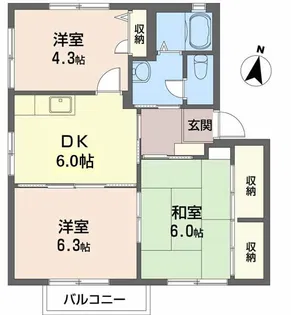 Ocean View井口台 A棟【2階】の間取り