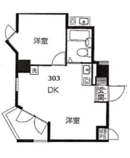 ミヤビヒルズ大山【3階】の間取り