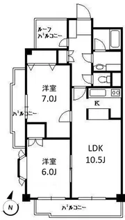 トレシア南大泉【4階】の間取り
