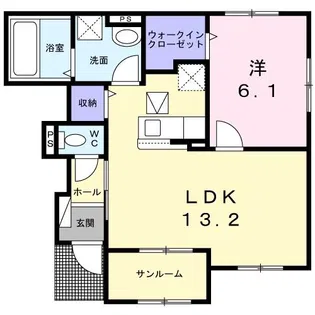 カーサッサ【1階】の間取り