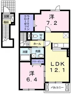 フラワータウンカメリア【2階】の間取り