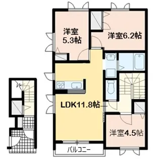 プレシャスT・S A棟【2階】の間取り