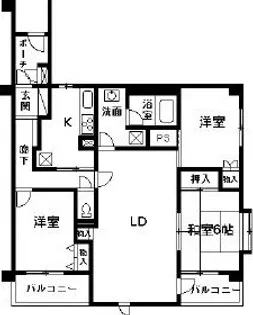 ラフィーネ前橋表町【8階】の間取り