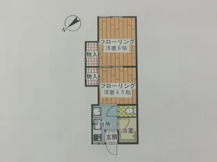 コーポ富士【2階】の間取り