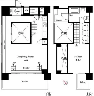 イプセ学芸大学【7階】の間取り