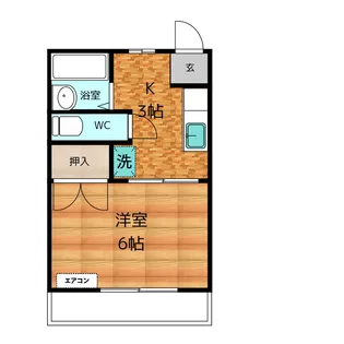 フォーブル木村【1階】の間取り