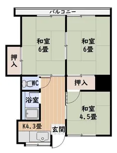 rocco田上台I【2階】の間取り