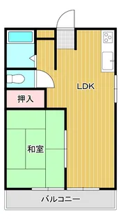 メロータウンII【1階】の間取り