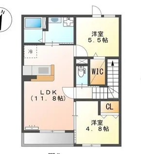 Zodiacsign(ゾディアックサイン)【2階】の間取り