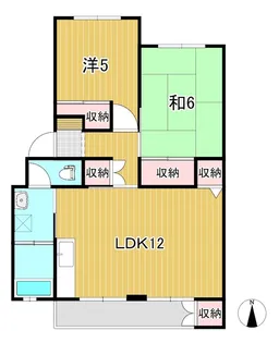 多賀ハイツA【2階】の間取り