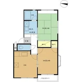 2DKの間取り画像