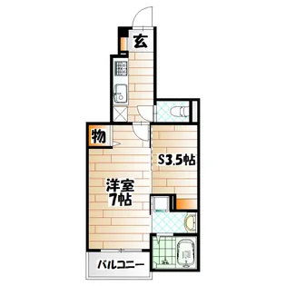 オーブアビタシオン【1階】の間取り