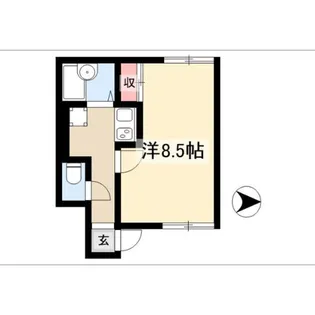 Habiter Ikeshita【1階】の間取り