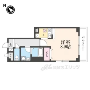クレールシャンブル【1階】の間取り