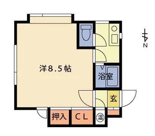 司ハイツ須賀川A【2階】の間取り