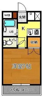 1Kの間取り画像