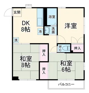 東習ハイツ【2階】の間取り